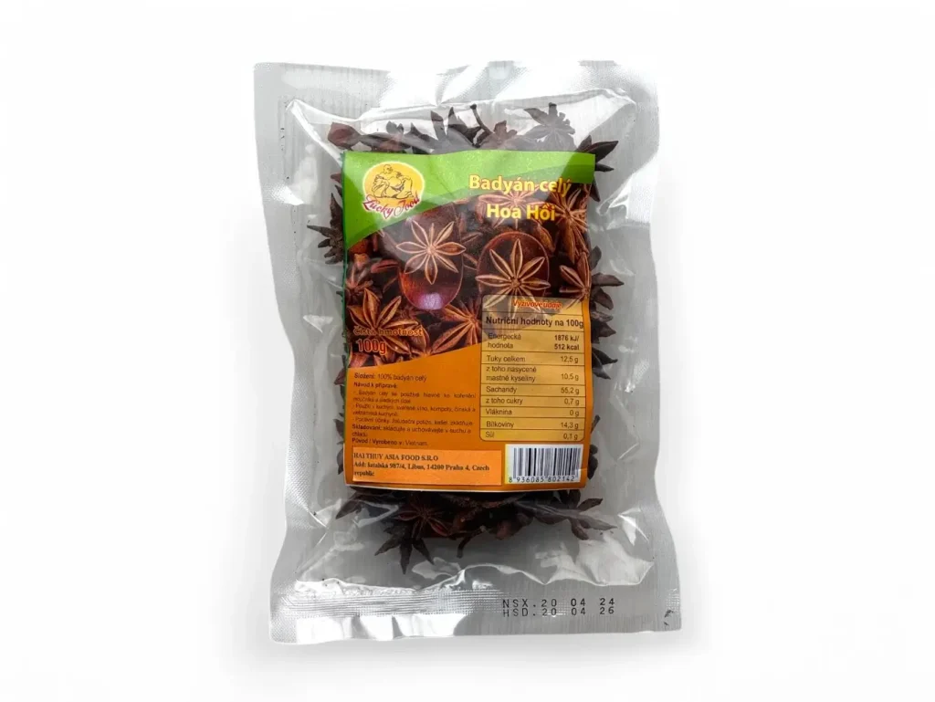 Lucky Food celý hvězdičkový badyán 100 g – Sambalshop